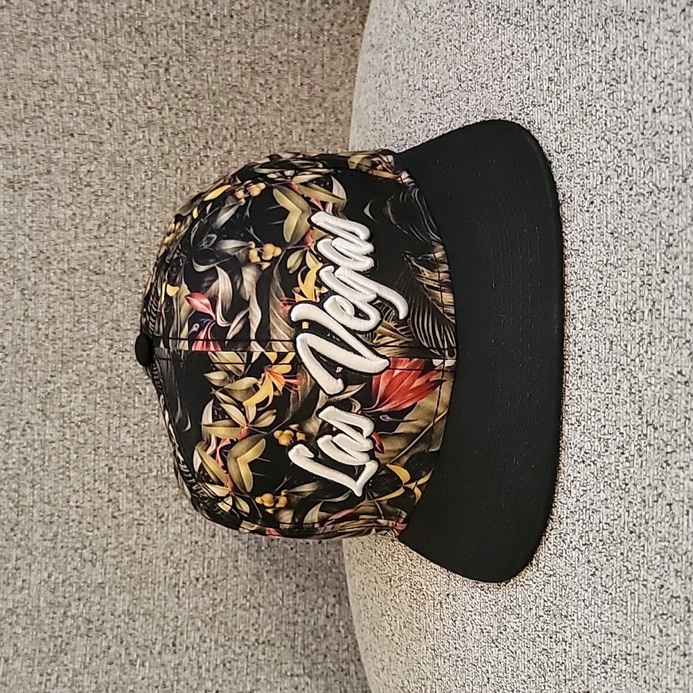 Used Las Vegas Hat with Floral Design Brand is Essential